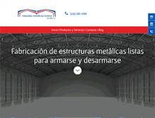 Tablet Screenshot of maquilasmetalicassolana.com